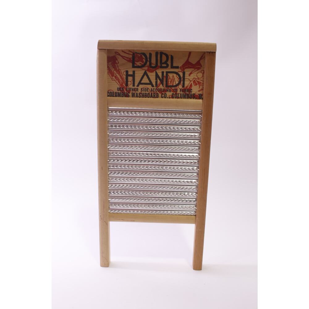Dubl Handi, Washboard, Columbus Washboard Co, Laundry, Vintage, ~ 251228-WH 825